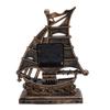 Фигурка парусника Часы Антикварные Декоративные Легкие в уходе Фигурка лодки Часы для дома