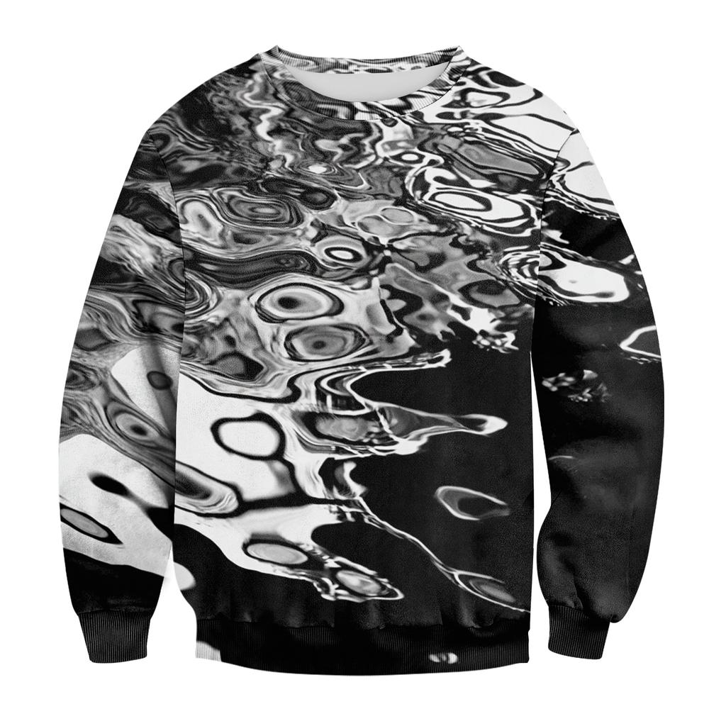 Мужской повседневный модный свитшот с принтом и круглым вырезом