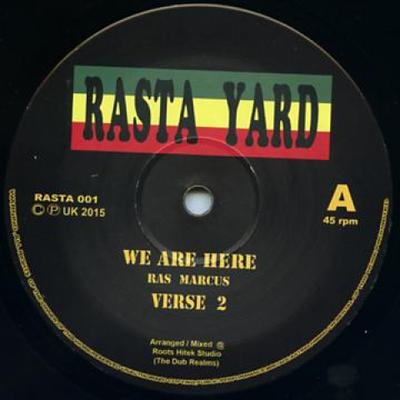 12-дюймовая пластинка RAS MARCUS / RAS TUFFY IRIE; HERBSM - Мы здесь; Куплет 2 / Chalice Hard RASTA001 Rasta Yard 2015 Европа Регги, Ска и Даб
