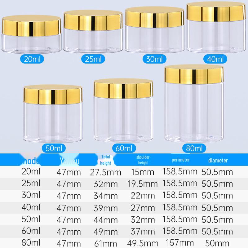 Бутылка из ПЭТ-пластика с широким горлом и 47 зубцами, 40 мл, баночка для крема для дорожных косметических средств