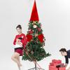 Christmas Tree Topper With Fabric Material For Seasonal Holiday Centerpiece