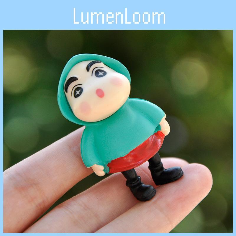 Плащ Син-чан Блайнд-бокс ПВХ Модель для Креативного Микроландшафтного Декора Включены Специальные Персонажи