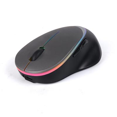 Беспроводная Bluetooth Двойная 5 RGB Совместимая с Mac Windows 8 и и Android Серая Мышь, & Совместимая с USB-C, Режим, Компактная, Кнопки, Оптическая, Type-C