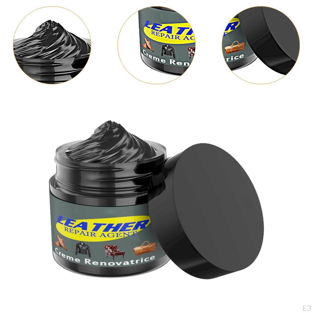 Car Leather Repair Paste Recoloring Balm Easy To Use Practical Shoe Polish Professional for