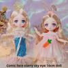 16cm Starry Eyes Barbie Doll - Cute Princess Dress-Up Toy for Girls
