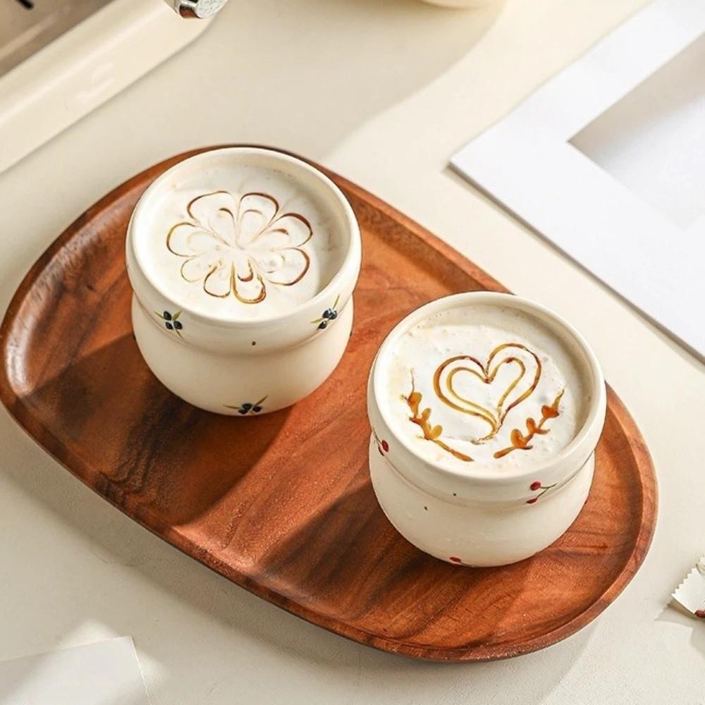 Hand-painted Coffee Cup Embossed Fruit Water Cup Creative Tea Cup  Gift Giving