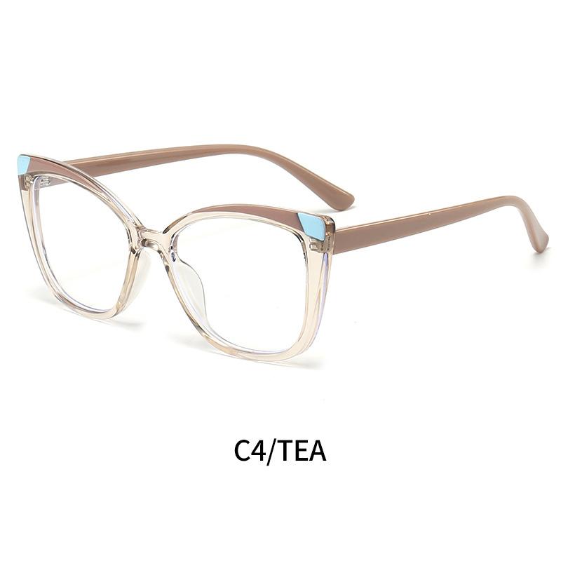 Ready to Ship Fashion Designed Coffee Anti-blue Light Glasses TR90 Optical Frames Block Blue Light Glasses 2024