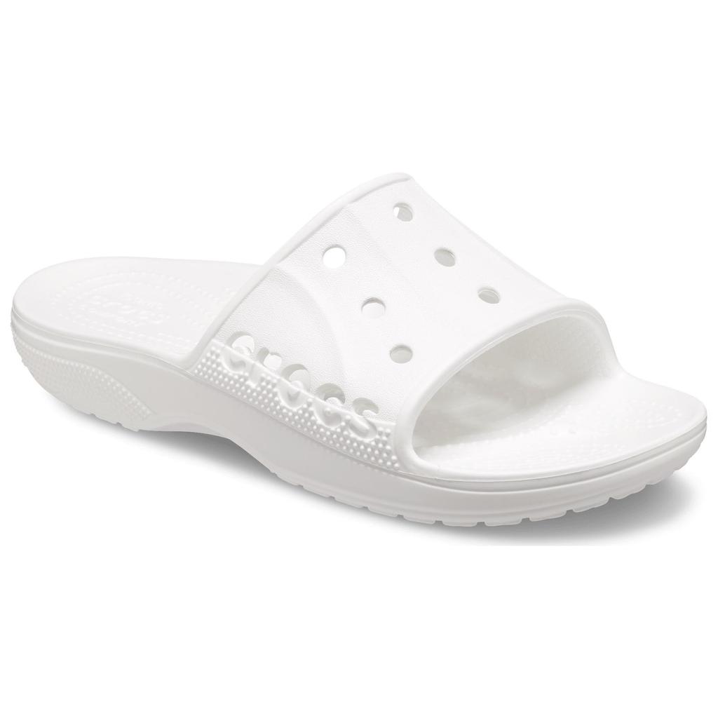 Crocs Baya II Slide Удобные Универсальные Нескользящие Шлепанцы Унисекс Сандалии Белые 208215-100