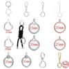 S925 Plated Silver Charm Heart Keychain Keyring Fit Original Bracelet For Women DIY Fashion Silver Jewelry Making