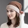 Осенне-зимняя кашемировая шапка женская модная универсальная берет большая окружность головы вязаная шапка теплая защита ушей шерстяная шапка