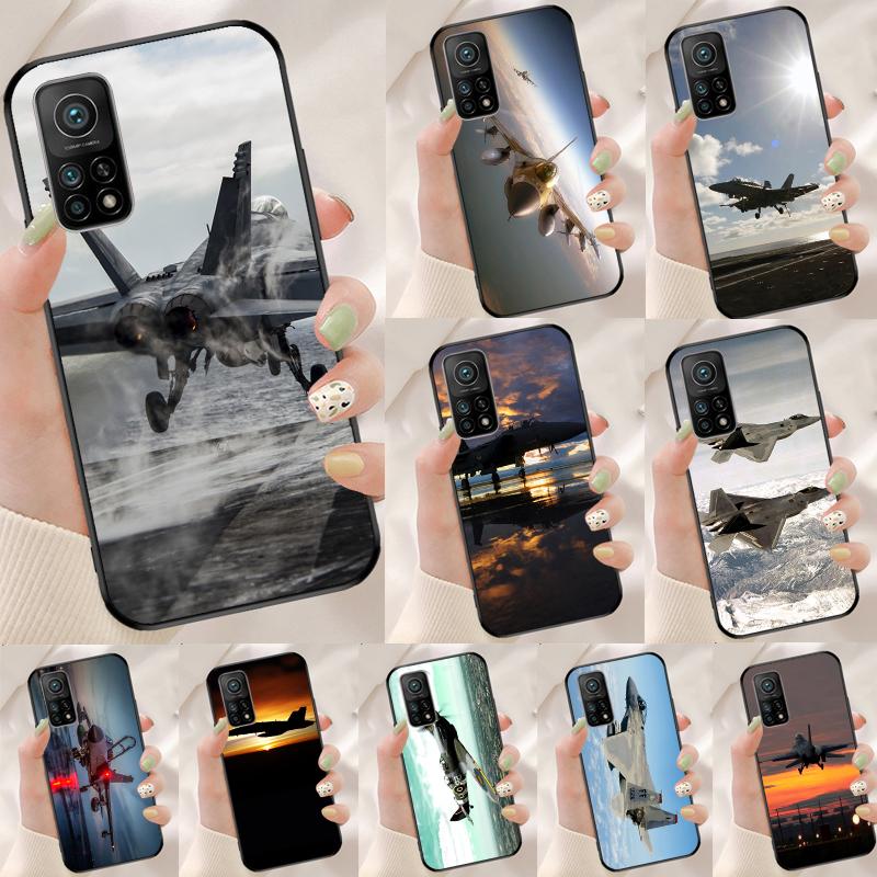 Чехол для телефона Xiaomi 14 Ultra 15 13 11T 12T 13T 14T Pro POCO X7 Pro X3 X5 X6 M6 F5 F6 Pro с рисунком истребителя