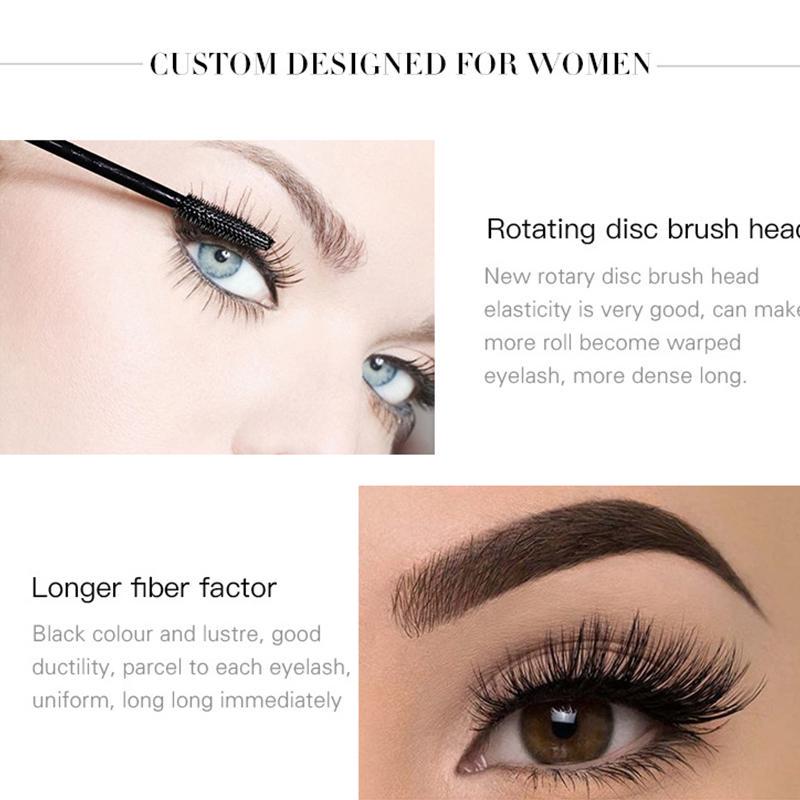 4D тушь для ресниц с шелковым волокном для завитых объемных ресниц, водостойкая тушь для наращивания ресниц Rimel