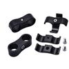 8pcs AN4 11MM Braided Hose Separator Clamp Fitting Adapter Bracket Black