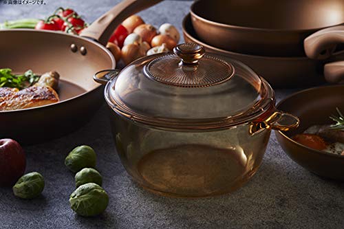 PEARL METAL VISIONS Deep Frying Pan, 28cm, Induction Compatible, Gold Coating, CP-8815