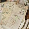 40 листов Ретро Ins Декор Junk Journal Материал Бумага для фона Креативный Коллаж DIY Скрапбукинг Ручная работа Эстетичная Craft Paper