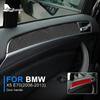 Real Carbon Fiber Sticker For BMW X5 E70 2006-2013 Car Door Handle Panel Cover Trim Strips Auto Interior Accessories