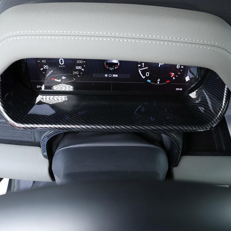 Для Land Rover Defender 110 Стайлинг автомобиля ABS хром/текстура из углеродного волокна украшение на приборную панель автомобиля наклейка на автомобиль