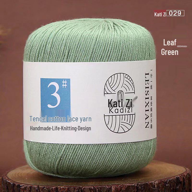 Пряжа Tencel Хлопок Кружево для Летнего Вязания Крючком и DIY - Нет. 3