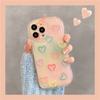 Korea Cute Heart Bracelet Transparent Love Lovely Phone Case For Iphone 14 13 12 11 Pro Max Plus Wristband Shockproof Soft Cover