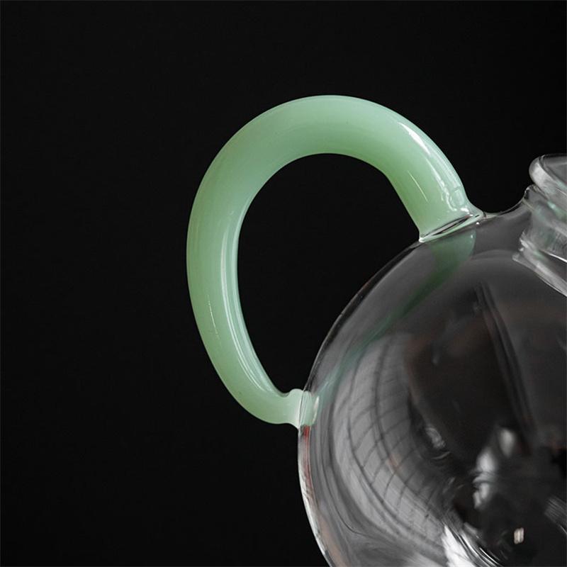 Небольшая емкость 250 мл, термостойкий небольшой стеклянный чайник с фильтром, чайный набор Kungfu, термостойкий небольшой заварочный чайник, чайная утварь