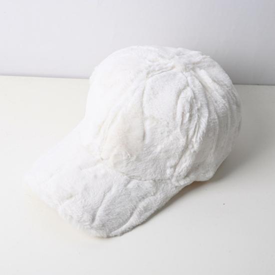 Пушистая бейсболка с широкими полями, однотонная, УФ-защита от солнца, толстая плюшевая фуражка, женская кепка