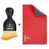2026 Hot Interior Stickers Car Logo Suede Clean Leather Cloth Motorcycle Washing Towel For Lexus ES300 RX330 RX300 GS300 IS250 I