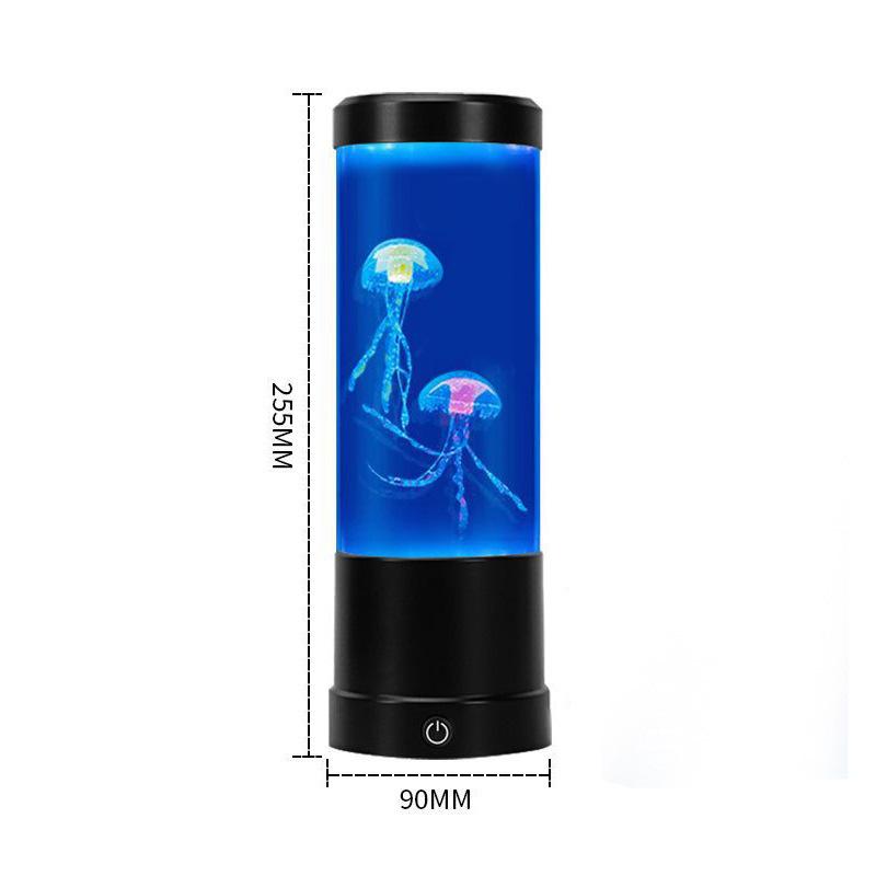 Color-Changing USB Jellyfish LED Lamp - Creative Cylindrical Night Light