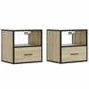 VidaXL Tables de chevet murales 2 pcs chêne sonoma 40x31x39,5 cm, armoire, table d'appoint, armoire de lit, armoire de 848737