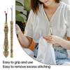 2 шт. Резная ручка Распарыватель швов Металлический нитеобрезатель Удобный инструмент для распарывания ниток Рукоделие