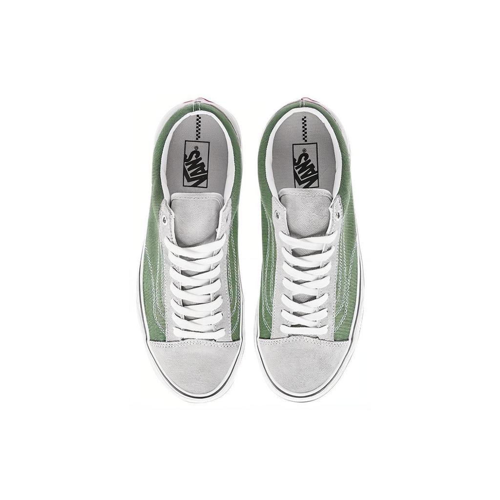 Vans Стиль 36 Ретро Повседневные Низкие Кеды для Скейтборда Унисекс Кроссовки Авокадо Зеленый Хаки VN0A3DZ3T0X