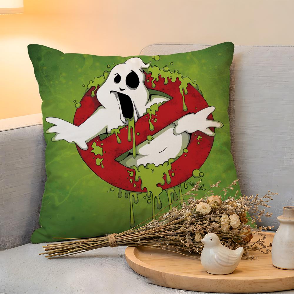Cushion Cover Linen SkinFriendly Soft Decorative Case For Sofa Home Decor Classic Movie GGhostbusters Pillow cover