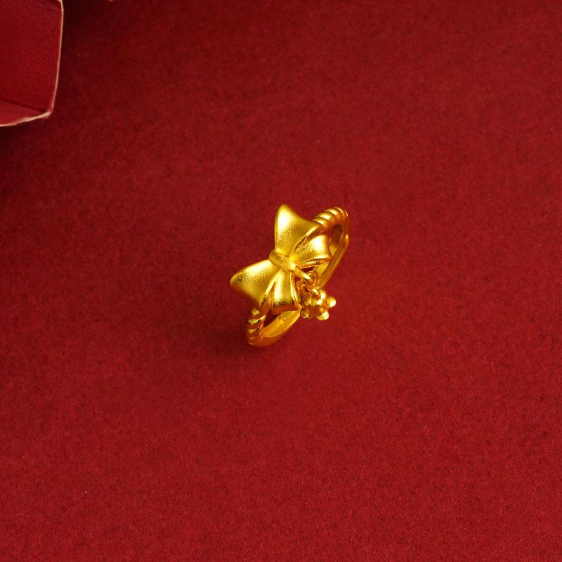 Вьетнамский набор из ожерелья-клевера с золотым покрытием, кольца и браслета с пятью цветами