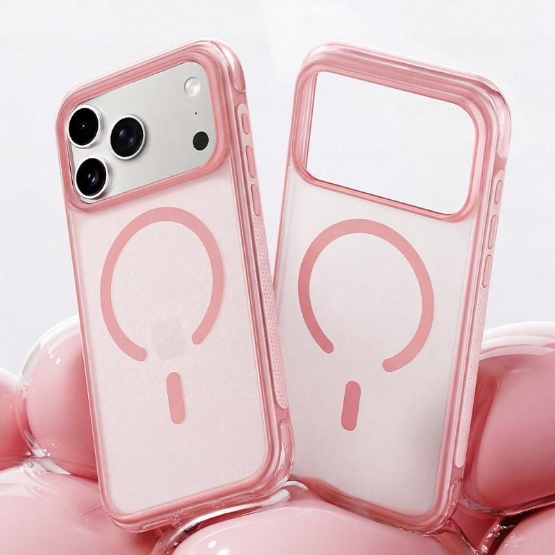 Совместимый защитный чехол для iPhone 18 Pro Max: Матовый чехол с ощущением кожи, Airbag, Магнитное крепление, Ударопрочный чехол