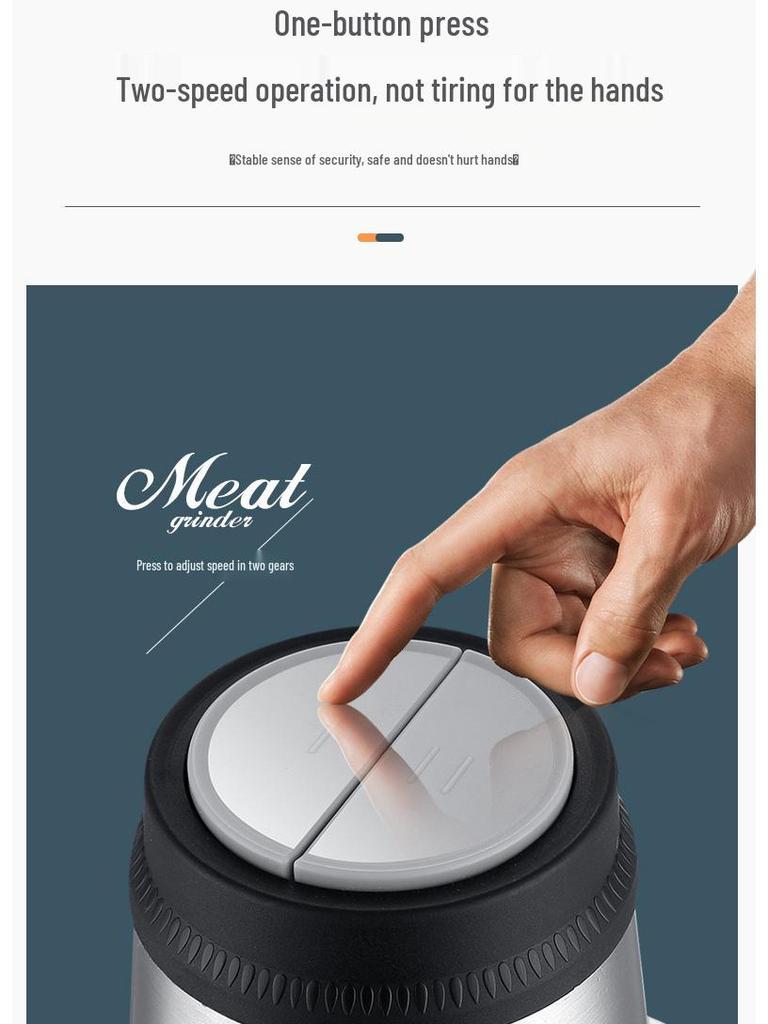Многофункциональная электрическая мясорубка и измельчитель Dormund из нержавеющей стали