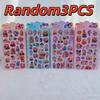 New Cute Cartoon Kpop Demon Hunter 3D Relief Stickers Kawaii Anime Bubble Decals Luggage Phone Notebook Reward Sticker Toy Gift