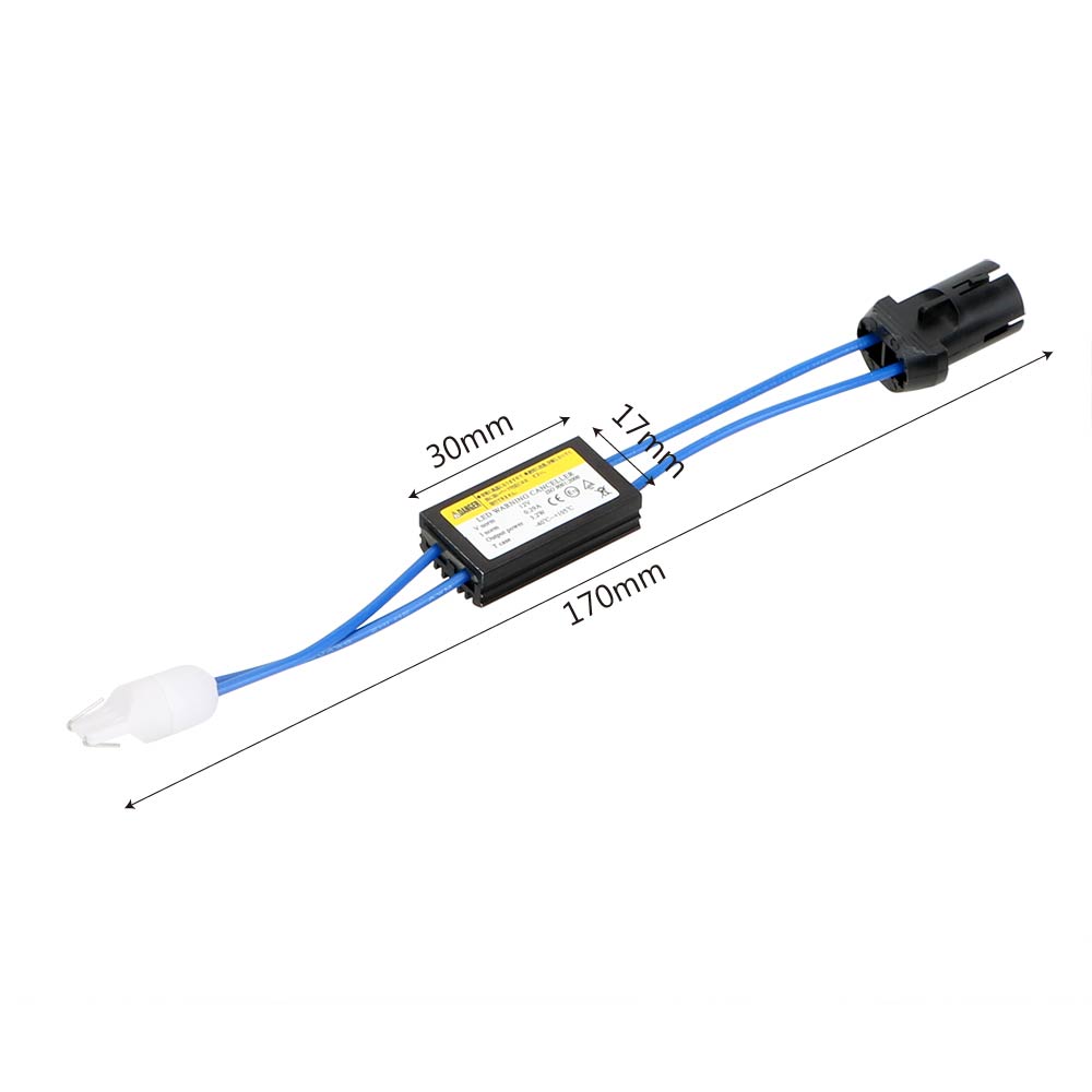 Предупреждающий декодер, автомобильный светодиодный декодер T10, 12 В, OCB, нагрузочный резистор, Canbus, кабельное освещение для автомобиля, без ошибок, 2 шт.