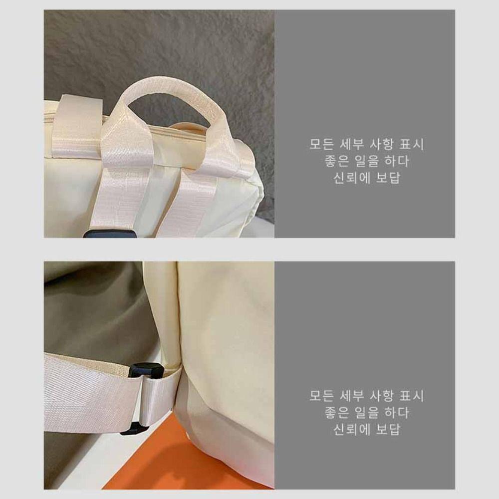 Solid Color Sport Nylon Backpack Korean Style Fitness Bag Cute Travel Shoulder Bag Swimming