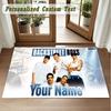 Crystal Velvet Square Rug Custom NameBackstreet Boys Pattern Non Slip Home Floor Decor Rug