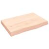 VidaXL Wall Shelf 60x40x6 Cm Solid Untreated Oak Wood 363529