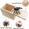 1PC-Wooden Prank Trick Practical Joke Home Office Scare Toy Box Gag Spider Parents Friend Funny Play Joke Gift Surprising