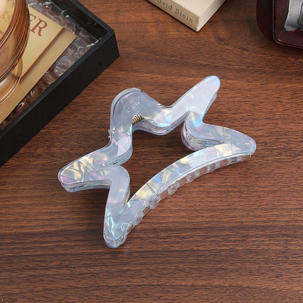 PVC Shark Clip Starry Large Size Hair Grab Fashion Hair Clip  Daily