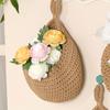 Ручная макраме Подвесная корзина для фруктов Настенный декор Креативная сетка-гнездо Сумка-хранилище Кухонный органайзер