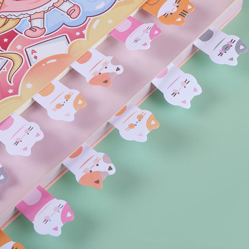 1 шт. Канцелярские принадлежности Kawaii с изображением животных из мультфильмов, блокнот, закладка, флаги, индексная вкладка, липкие заметки, этикетки, бумажные наклейки