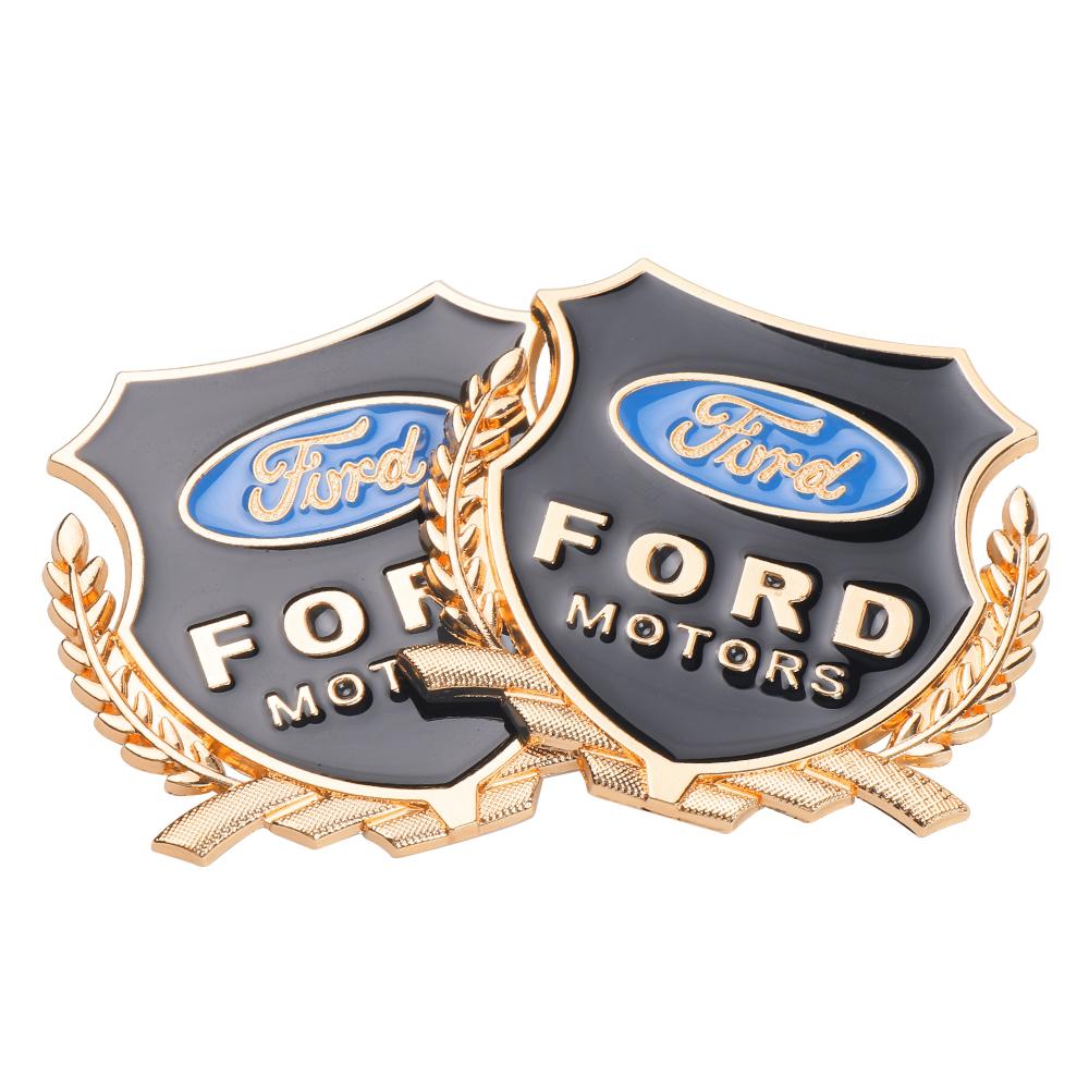 Metal Car Badge Sticker Body Trunk Decoration For Ford Focus ST Ranger Mondeo Kuga Ecosport Fiesta Kuga Fusion Escape Accessory LN4