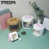 WTEMPO Ribbon Bow Hexagonal Gift Boxes Clear Window Flowers Dolls Presents Display Packaging Boxes DIY Kraft Paper Universal Storage Boxes