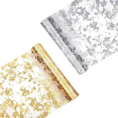 Золотая дорожка для стола, 28 см × 10 м, блестящая декоративная скатерть, дропшиппинг