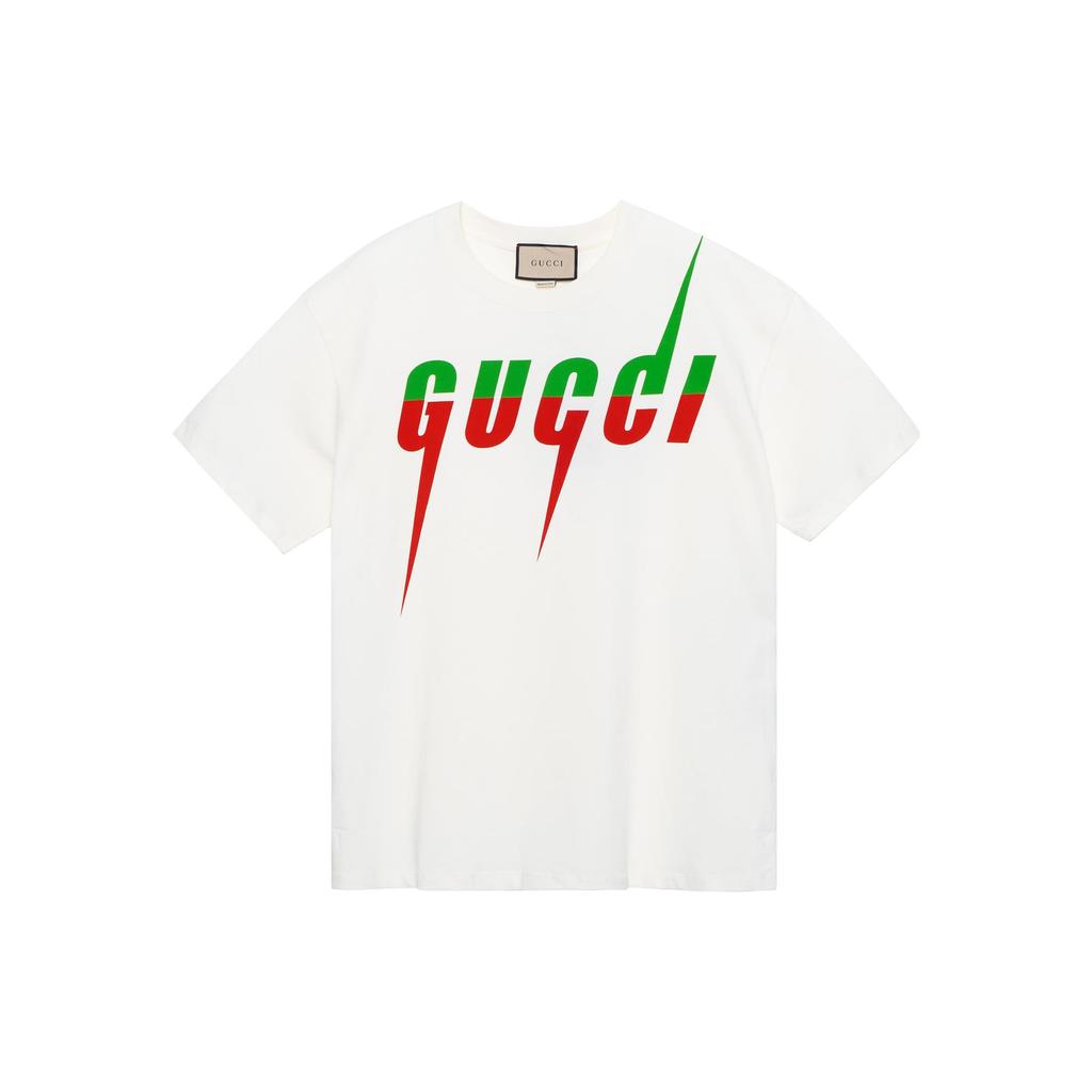 GUCCI Men's Cotton Blade T-shirt White 565806-XJAZY-9037