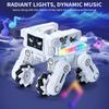 Robot Toy for Kids, 2.4G Remote Control Car Toys with LED Light LCD Screen and Music for Boys