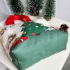 3pcs Canvas Christmas Tree Handheld Bag Santa Claus Elk Merry Christmas Decor  Home New Year Decor