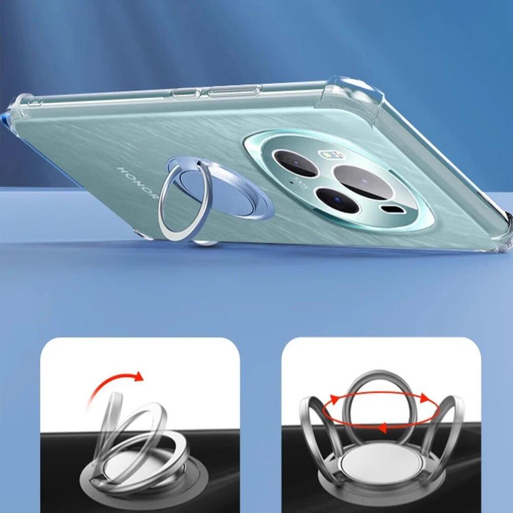 Противоударный кольцевой держатель подушки безопасности, прозрачный чехол для Motolora Moto Edge 50 Pro, прозрачная мягкая задняя крышка для Moto Edge 50Pro
